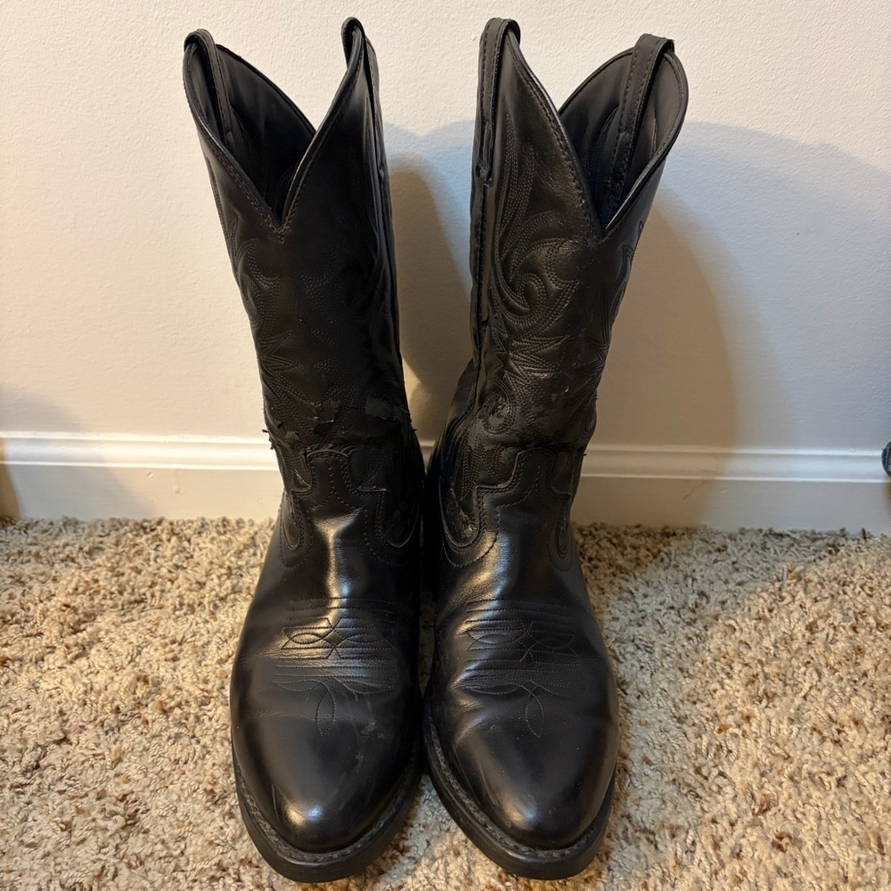 Laredo Lea Vamp Fox Western Cowboy Boots Men’s 8.5 - Picture 2 of 12